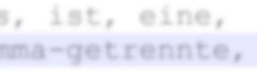 Komma Getrennte Liste