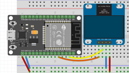 Esp32edvv1 ssd1306 i2c fritzing