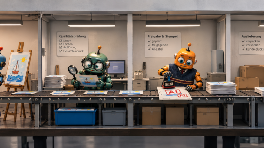 Kreativwerkstatt der kleinen Roboter