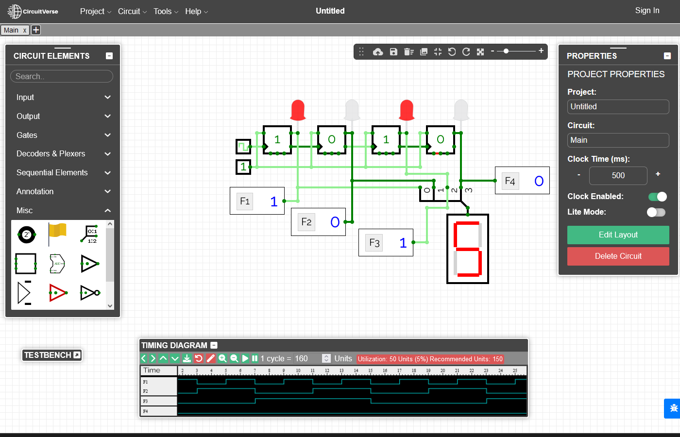 Ansicht der GUI