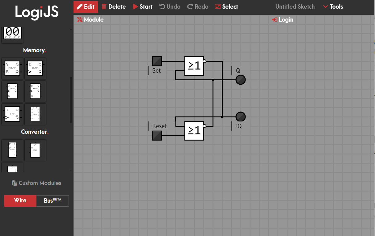 Ansicht der GUI