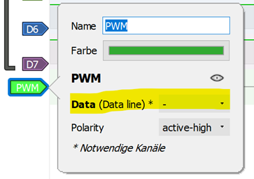 Konfigurieren des PWM-Dekoders