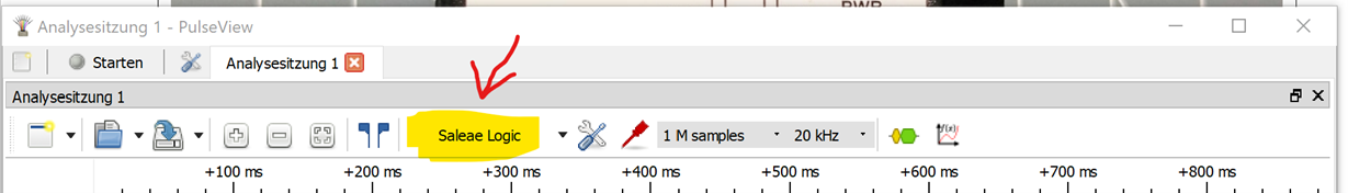 Der Button zur Verbindung mit einem Gerät bietet manchmal eine Drop-Down-Liste an