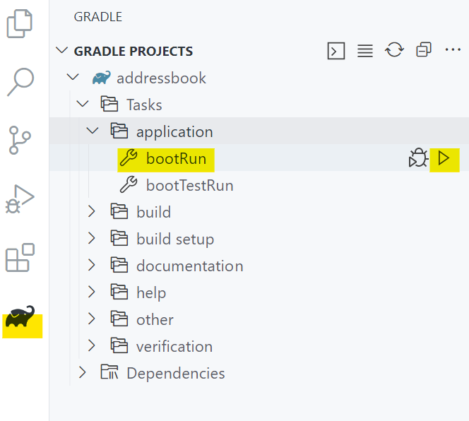 Den gradle-build starten