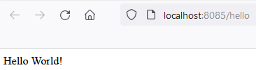 Das Ergebnis: Hello World im Browser